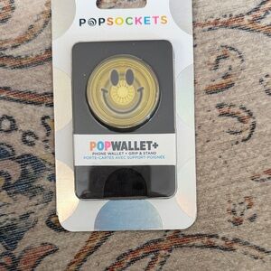 PopSocket PopWallet+ Smiley Yellow Phone Accessory